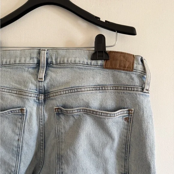 Madewell Lightwash Blue Denim Superwide-Leg Jeans size 33 EUC - Picture 5 of 9